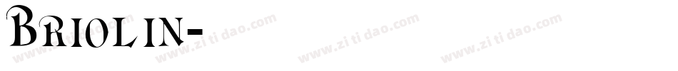 Briolin字体转换