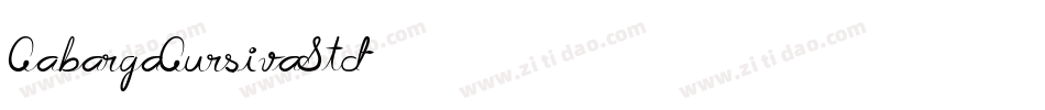 CabargaCursivaStd字体转换