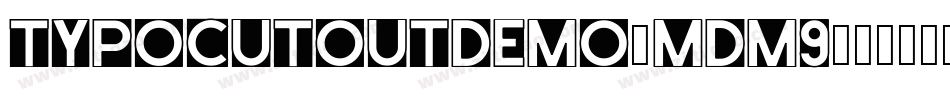 TypoCutOutDemo-mdM9字体转换