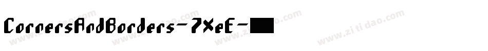 CornersAndBorders-7XeE字体转换