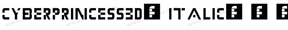 CyberPrincess3D-Italic字体转换