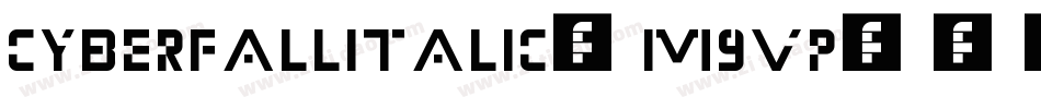CyberfallItalic-M9vp字体转换