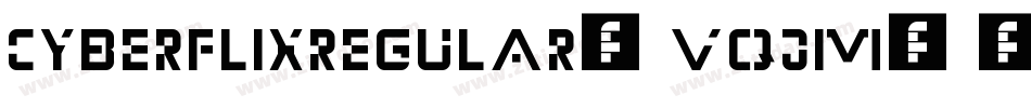 CyberflixRegular-vqjM字体转换