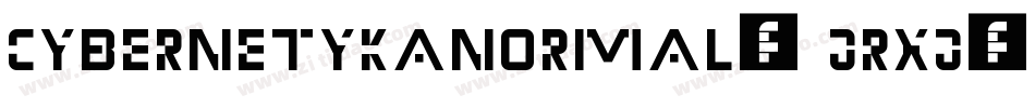 CybernetykaNormal-jrxj字体转换