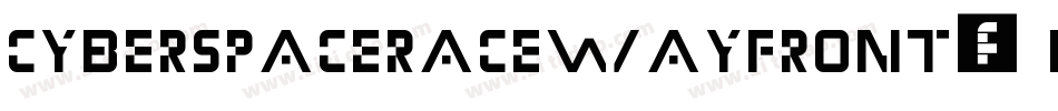 CyberspaceRacewayFront-lWGD字体转换
