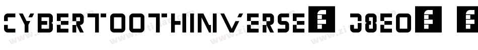 CybertoothInverse-j8eO字体转换