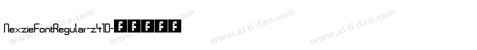 NexzieFontRegular-z41D字体转换
