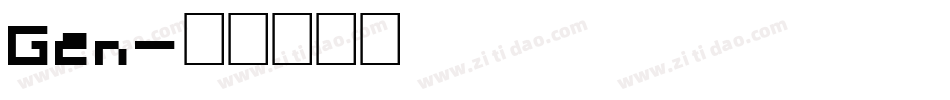 Gen字体转换
