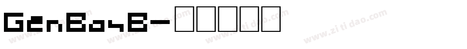 GenBasB字体转换
