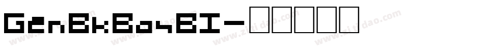 GenBkBasBI字体转换