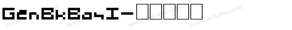 GenBkBasI字体转换
