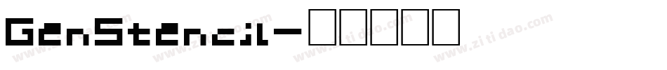 GenStencil字体转换