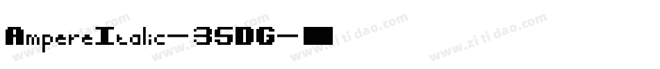 AmpereItalic-35DG字体转换