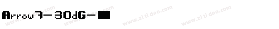 Arrow7-30dG字体转换