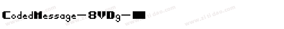 CodedMessage-8VDg字体转换