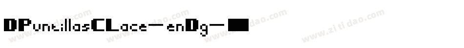 DPuntillasCLace-enDg字体转换