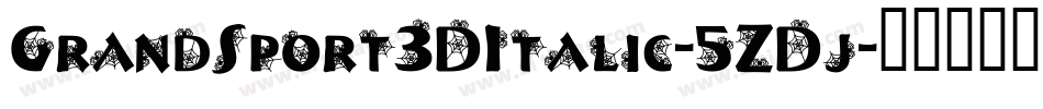 GrandSport3DItalic-5ZDj字体转换
