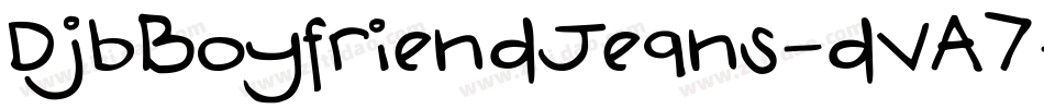 DjbBoyfriendJeans-dVA7字体转换