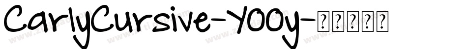 CarlyCursive-Y00y字体转换