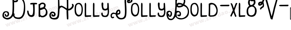 DjbHollyJollyBold-xl8V字体转换