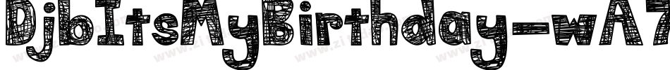 DjbItsMyBirthday-wA79字体转换