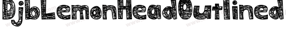 DjbLemonHeadOutlined-pOqR字体转换