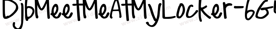 DjbMeetMeAtMyLocker-6G4q字体转换