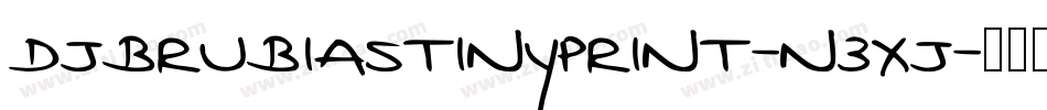 DjbRubiasTinyPrint-n3XJ字体转换