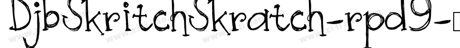 DjbSkritchSkratch-rpd9字体转换