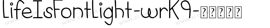 LifeIsFontLight-wrK9字体转换