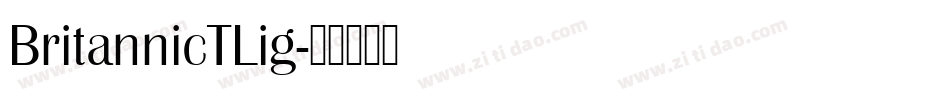 BritannicTLig字体转换