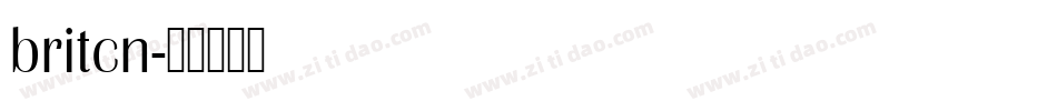 britcn字体转换
