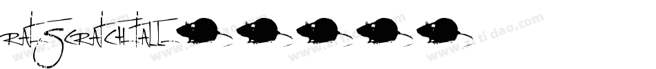 Rat-Scratch-Tall字体转换