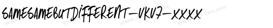 SameSameButDifferent-vKV7字体转换