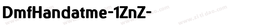 DmfHandatme-1ZnZ字体转换