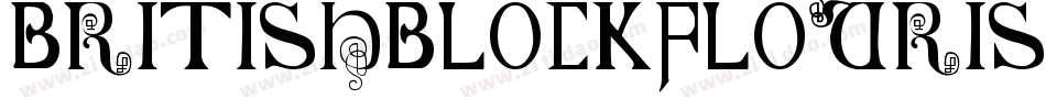 BritishBlockFlourish10ThC-1aOe字体转换