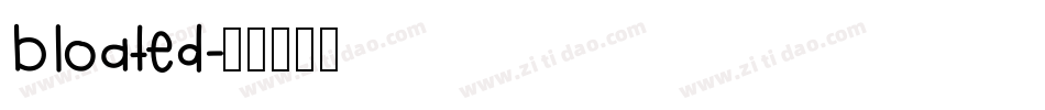 bloated字体转换