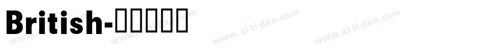 British字体转换