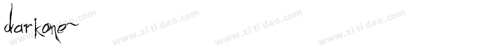 darkone字体转换
