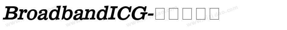 BroadbandICG字体转换