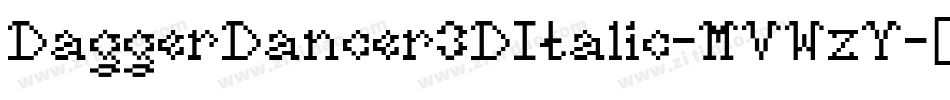 DaggerDancer3DItalic-MVWzY字体转换
