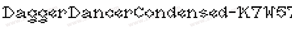DaggerDancerCondensed-K7W57字体转换