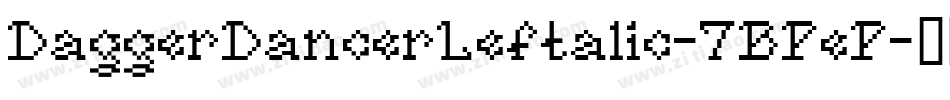 DaggerDancerLeftalic-7BPeP字体转换
