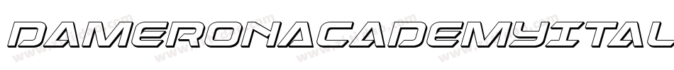 DameronAcademyItalic-Va1Z字体转换