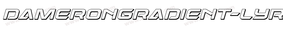 DameronGradient-lyrd字体转换