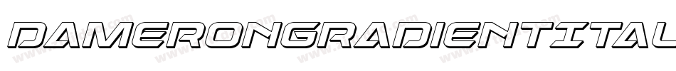 DameronGradientItalic-nzKg字体转换
