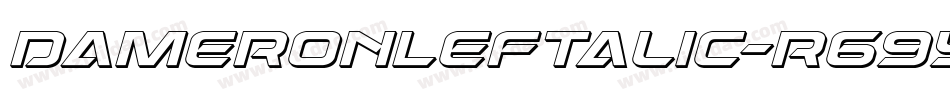DameronLeftalic-r69y字体转换