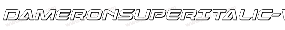 DameronSuperItalic-vzLE字体转换