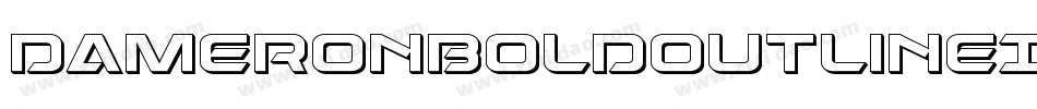 DameronBoldOutlineItalic-zzV3字体转换