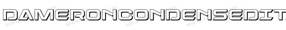 DameronCondensedItalic-63rY字体转换